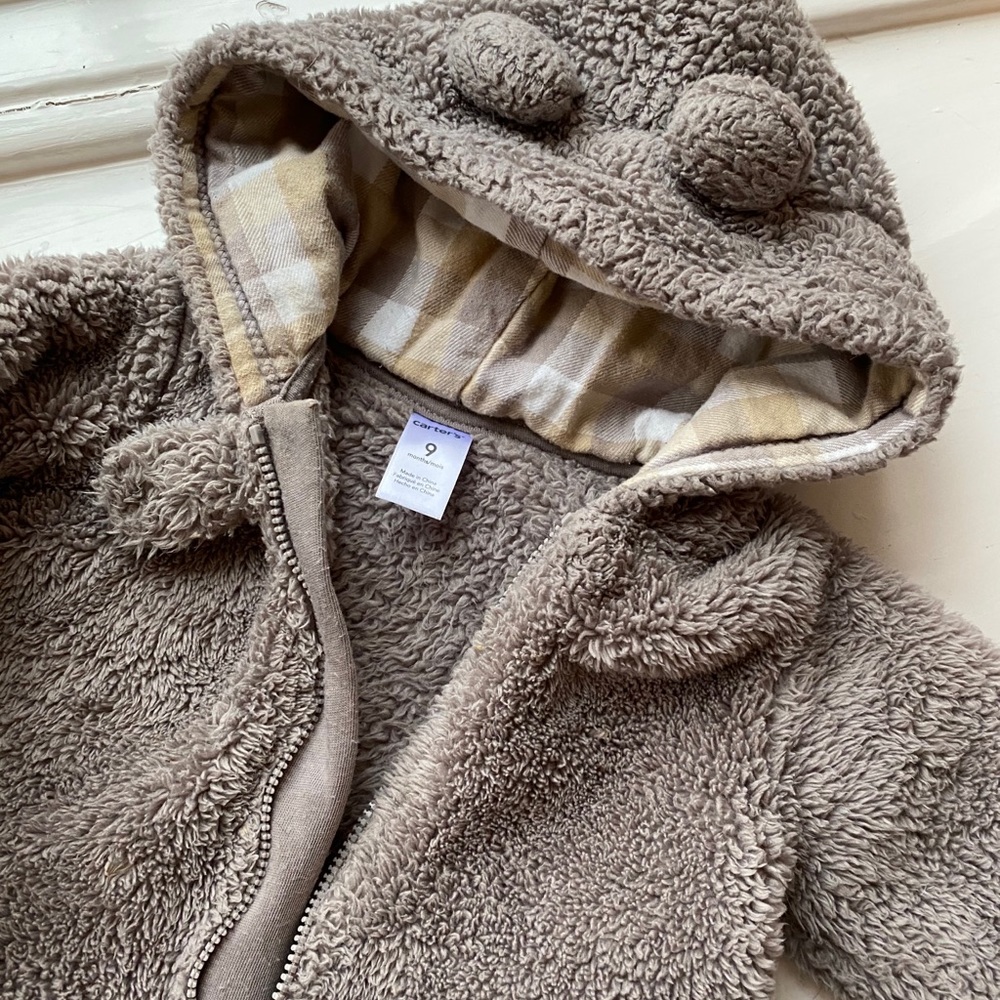 9 months Carter’s Fleece Bear Baby Bunting
